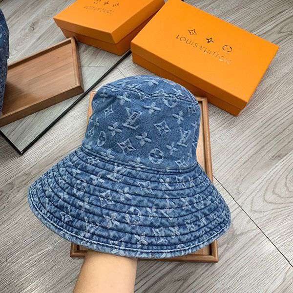 超限定♪ルイヴィトン デニム バケットハット 偽物 モノグラム vul37609